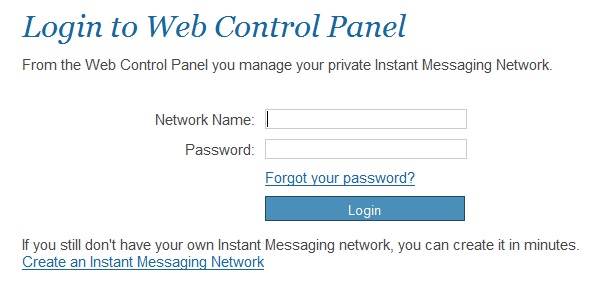 Web Control Panel