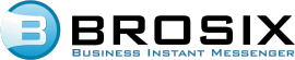 Brosix standard logo 3D with tagline