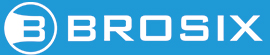 Brosix mono color logo for dark background