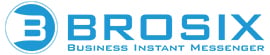 Brosix mono color logo for light background with tagline