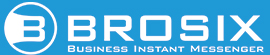 Brosix Mono color logo for dark background with tagline