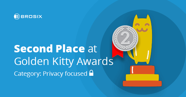 Brosix Comes in 2nd Place in Product Hunt’s 5th Annual Golden Kitty Awards