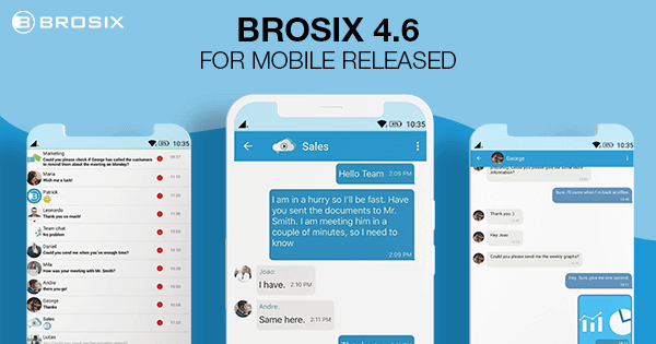 Brosix 4.6 for mobile