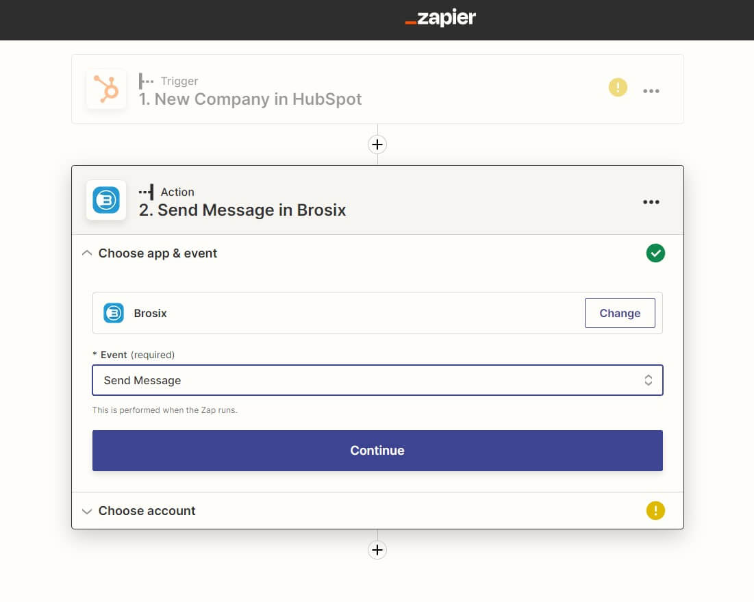 Hubspot and Brosix integration 2