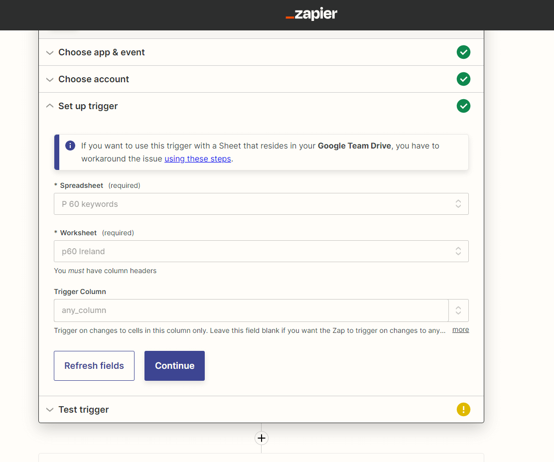 Connect Brosix and Google Sheets integration 4