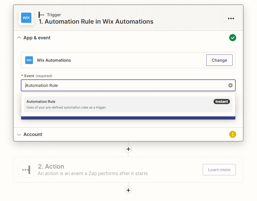 Brosix and Wix Automations integration 2