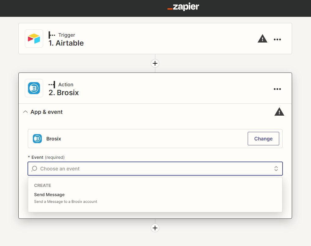 Brosix and Airtable integration 1