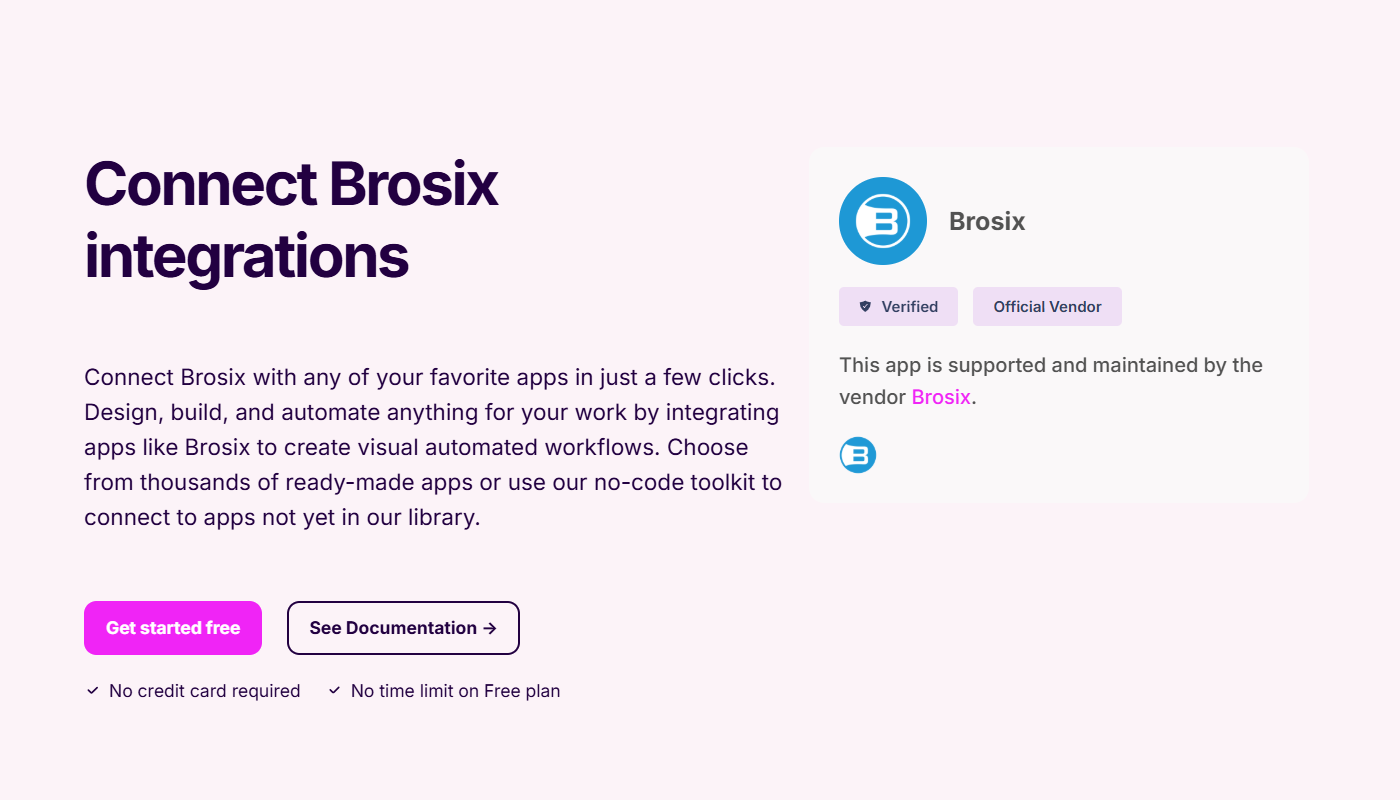New Integration: Connect Brosix with 2000+ Apps via Make.com 1