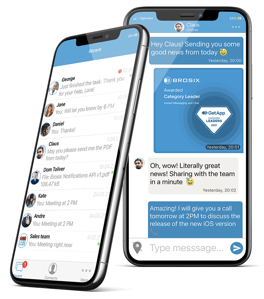Brosix on Android devices