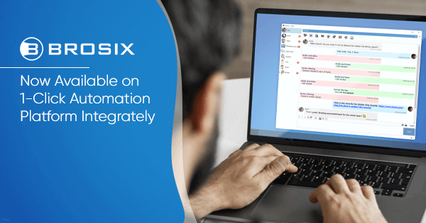 Brosix Now Available on 1-Click Automation Platform Integrately