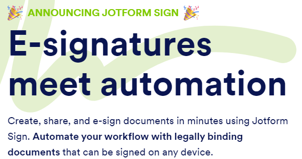 JotForm Sign