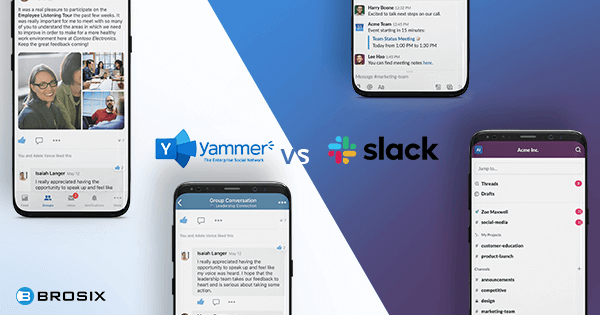 slack vs Yammer