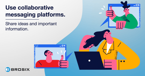 use collaborative messaging platforms