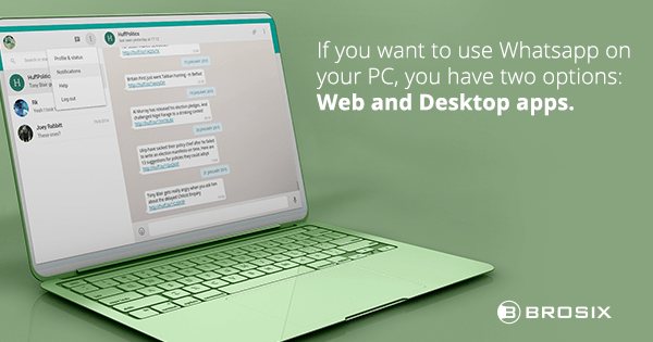 Whatsapp Web and desktop app