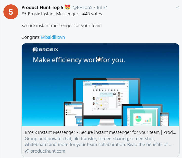 top 5 product hunt