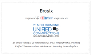 Most Promising Unified Communications - Solution Provider - Brosix